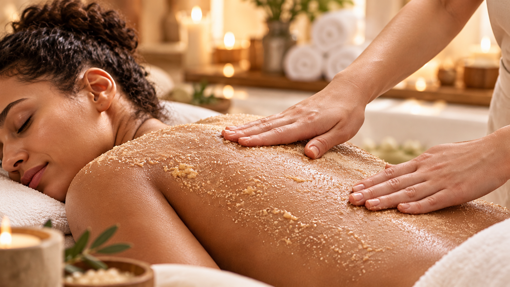 Back cleansing and exfoliation treatment at Leyla Skin & Beauty